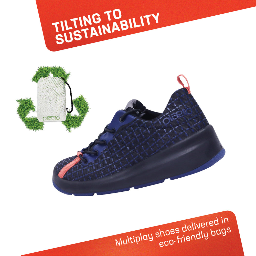 Riff Kids Multiplay Sports Shoes - Black / Navy Blue