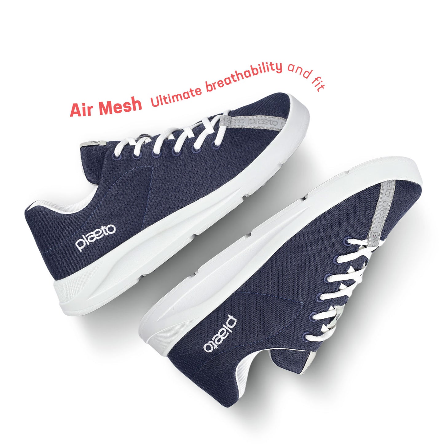Casual Everyday Air Mesh Sneakers for Men - Ace Navy