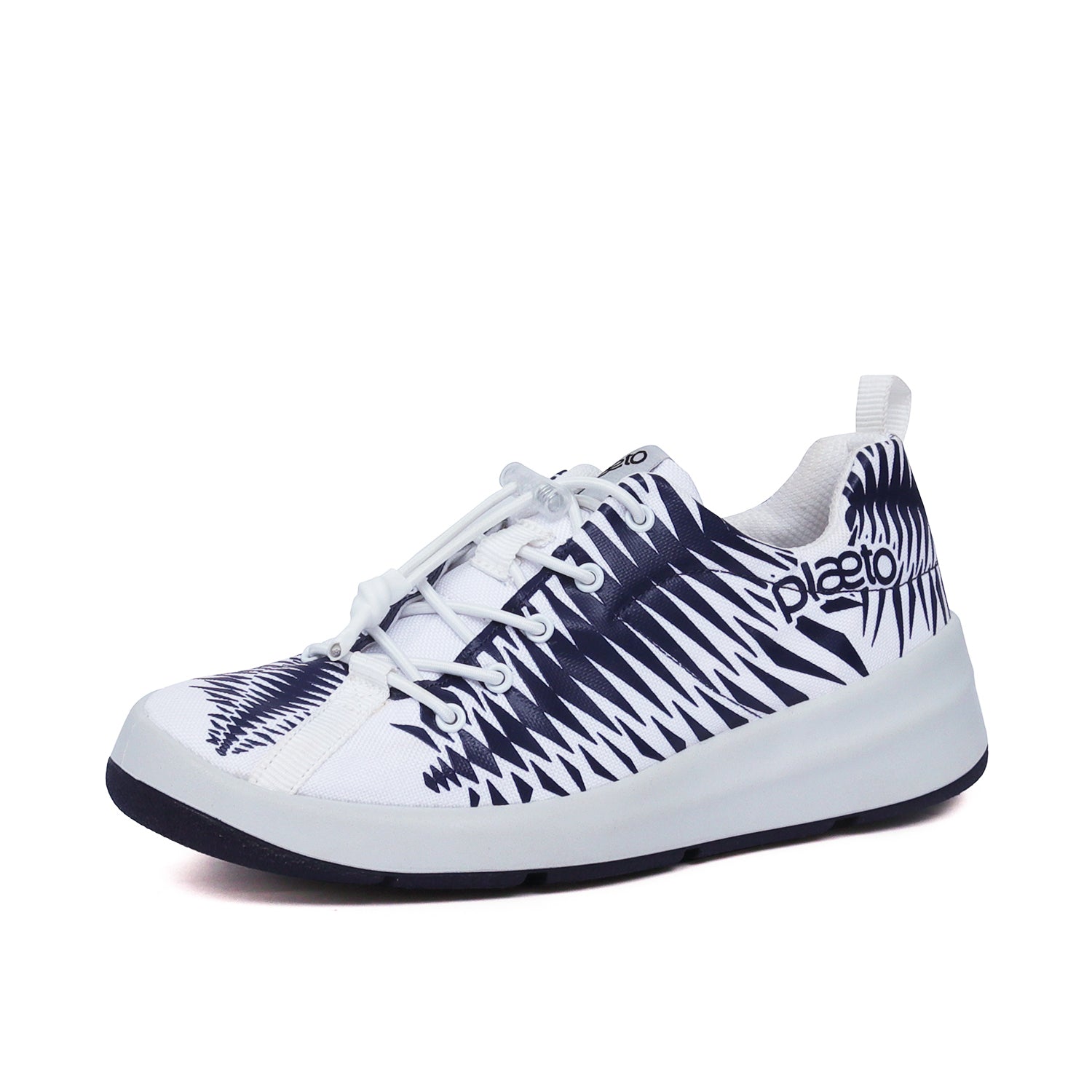 Ivy Kids Multiplay Sports Shoes - White / Navy Blue