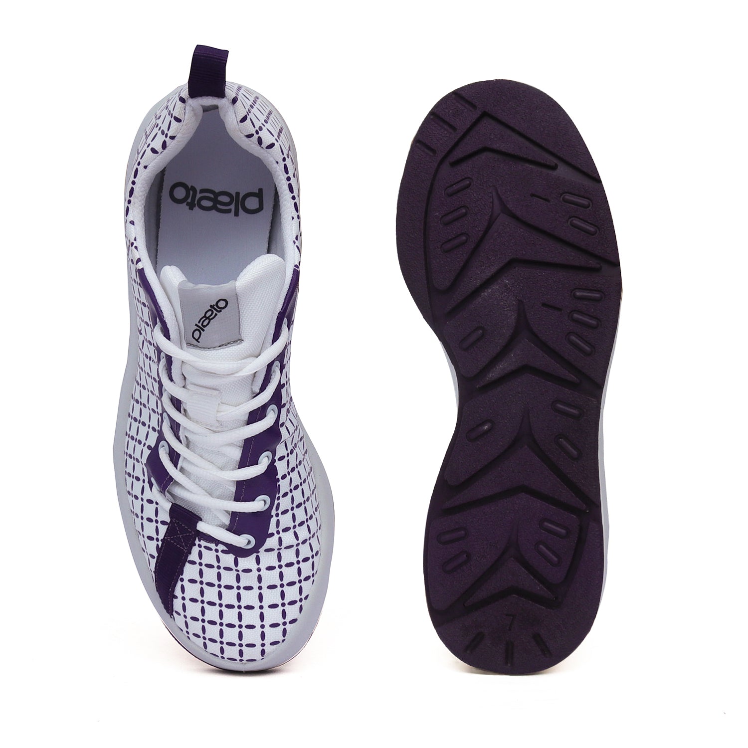 Shoes black white clearance purple